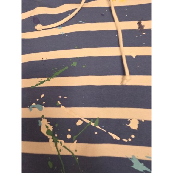 Polo Ralph Lauren Women's Small Cropped Boxy Limited Edition Hoodie Splatter - Picture 3 of 9